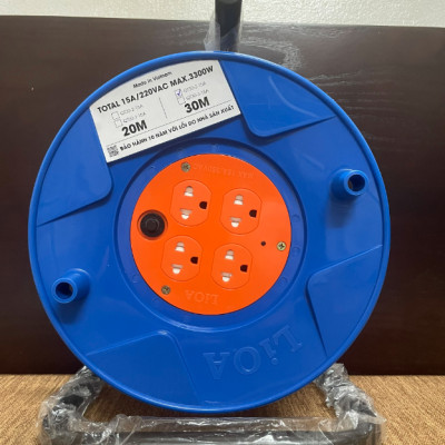Ổ cắm kéo dài quay tay kiểu RULO TO LIOA QT30-2-15A 30m x 2 15A
