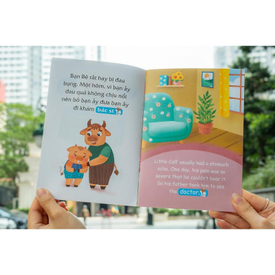 Sách - Truyện Tranh Song Ngữ Việt Anh Cho Bé - Dạy Trẻ Nề Nếp, Chăm Ngoan Dành Cho Bé 3-9 Tuổi - Combo 10 Cuốn - Đinh Tị Books