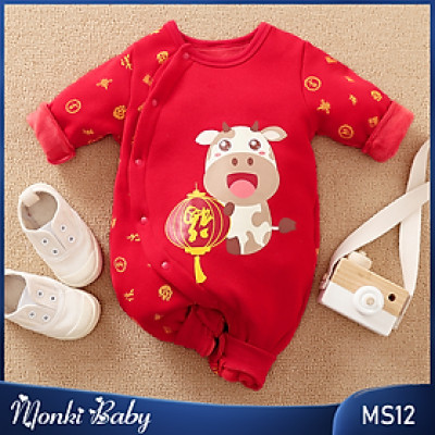 Body liền quần cho bé mặc sinh nhật, đầy tháng, chụp ảnh kỉ niệm, chất nỉ lông mềm mại, dày đẹp, an toàn với là da bé | MS12