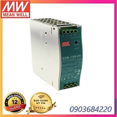 Nguồn DIN Rail EDR-150-24 Meanwell Hàng nhập khẩu