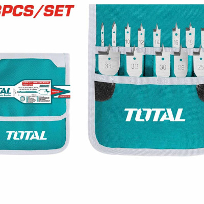 BỘ MŨI KHOAN GỖ ĐẦU DẸP 13 CHI TIẾT TOTAL TACSD70131