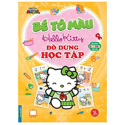 Sách - Bé Tô Màu Hello Kitty - Đồ Dùng Học Tập - Tặng Kèm Sticker Xinh Xắn - Minh Thắng