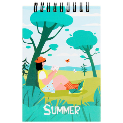 Sổ Lò Xo Note 4 Mùa A6 - Kẻ Ngang - 160 Trang 80gsm - The Sun - Summer