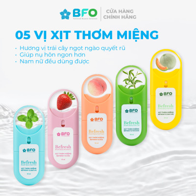 Xịt Thơm Miệng Befresh Cho Hơi Thở Thơm Mát Chỉ Trong 3 Giây Dung Tích 10ml