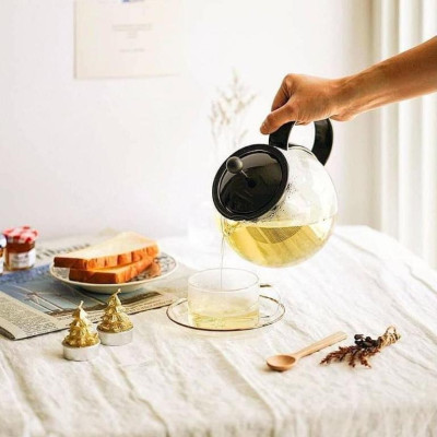 Bình pha trà kiểu Pháp Bodum Assam 1805-01, dung tích 1L, sản xuất Bồ Đào Nha | Hàng chính hãng