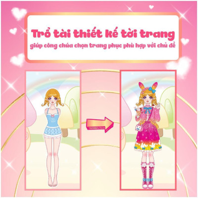 Sách - Thời Trang Công Chúa Rosy - Bóc Dán Hơn 90+ Stickers Váy, Phụ Kiện Xinh Đẹp Cho Bé Gái - Megabook