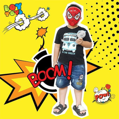 Mặt nạ siêu nhân Spider Man 3D có trang bị đèn