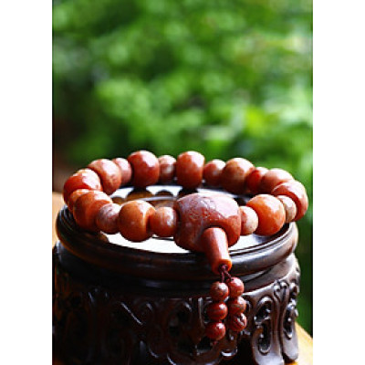 Vòng tràng hạt san hô hóa thạch mệnh hỏa, thổ - Ngọc Quý Gemstones