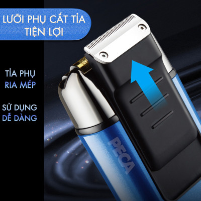 Máy cạo râu khô Kemei KM-1112 lưỡi kép điều chỉnh 2 mức tốc độ công suất mạnh có thể cạo đầu, fade trắng chân tóc - Hàng chính hãng