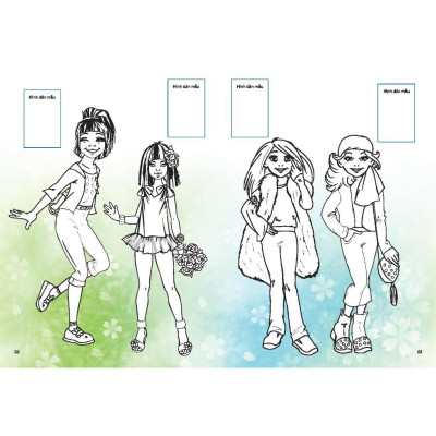 Sách - Dán Hình & Tô Màu Sticker Girl Fashion Nhà Thiết Kế Tài Ba - Tập 3 - Minh Thắng