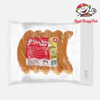 Xúc xích Thụy Sỹ 12-15cm 100g/Swiss Sausage500GR/PE
