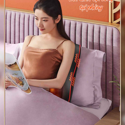 Gối Massage Kiêm Tựa Lưng LeerKang LEK-618-1 massage toàn thân 8D có hồng ngoại 3 cấp độ, mát xa rung tùy chỉnh, 5 chế độ xoa bóp đảo, hàng chính hãng