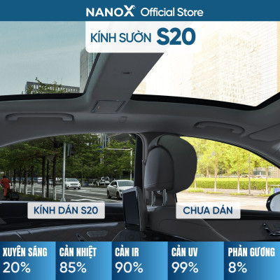 Phim cách nhiệt ô tô 4 chỗ gói phổ thông NanoX