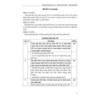 Sách - 100 Đề Kiểm Tra Địa Lí Lớp 6 - Khang Việt Book