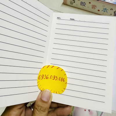 Sổ Tay Bìa Dẻo A6 Chống Thấm Nước Dòng Kẻ Ngang 140 Trang