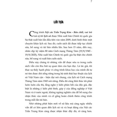 Nội các Trần Trọng Kim - Bản chất, vai trò và vị trí lịch sử ( Xuất bản lần thứ tư, có chỉnh sửa, bổ sung)
