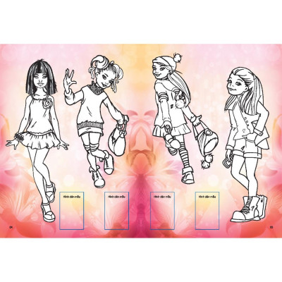 Sách - Dán Hình & Tô Màu Sticker Girl Fashion Nhà Thiết Kế Tài Ba - Tập 4 - Minh Thắng
