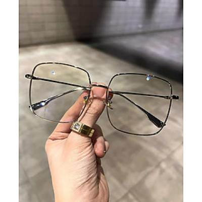 Kính mắt thời trang kim loại ulzzang Korea - Mắt kính chống ánh sáng xanh cao cấp