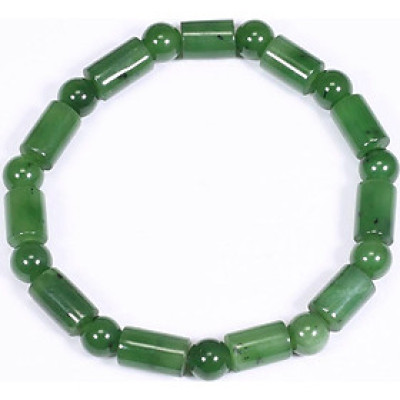 Vòng tay đốt trúc đá ngọc bích AAA 6mm mệnh hỏa, mộc - Ngọc Quý Gemstones