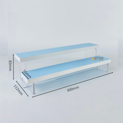 Kệ trưng bày Enter TB213 2 tầng 300x112x83mm, Kệ bậc thang để bàn, Kệ trưng bày nước hoa, mô hình