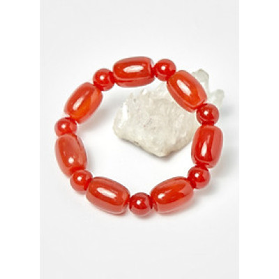 Vòng nam lu thống đá mã não đỏ 14.5x11.2mm, ni 55 mệnh hỏa, thổ - Ngọc Quý Gemstones