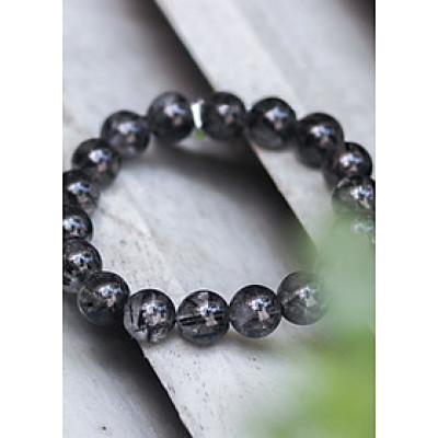 Vòng Tay Thạch Anh Tóc Đen Thiên Nhiên - 8 ~ 14 Ly