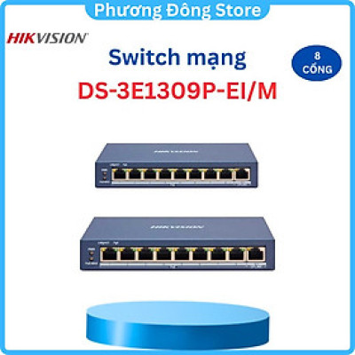 Bộ chia HIKVISION Smart Switch PoE 8 cổng DS-3E1309P-EI/DS-3E1309P-EI/M - Hàng chính hãng