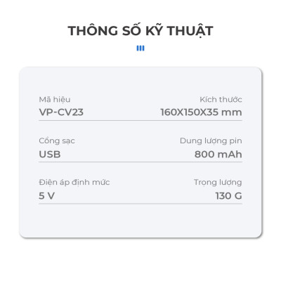 Máy Massage Cổ VISPO VP-CV23 sử dụng công nghệ EMS tiên tiến và nhiệt ấm giúp thư giãn, giảm nhức mỏi cổ