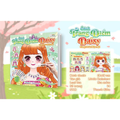 Sách - Trang Điểm Daisy - Công Chúa Hiện Đại - Tô Màu Và Bóc Dán Hơn 100+ Stickers Xinh Đẹp Cho Bé Gái - Megabook