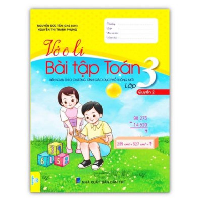 Sách - Combo Vở ô li bài tập toán lớp 3 - ( Quyển 1 + 2 )