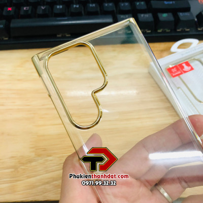 Ốp lưng dành cho SamSung Galaxy S22 Ultra chính hãng XUNDD trong suốt viền màu, không ố vàng- Hàng nhập khẩu