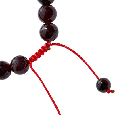 Vòng Tay Đá Garnet (Ngọc Hồng Lựu) Mix Charm Ngọc Quý Gemstones VT26