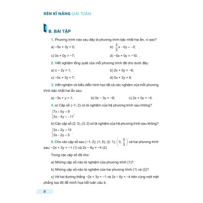 Rèn Kĩ Năng Giải Toán Lớp 9 - Tập 1 (Theo Chương Trình Giáo Dục Phổ Thông Mới) - Bản Quyền