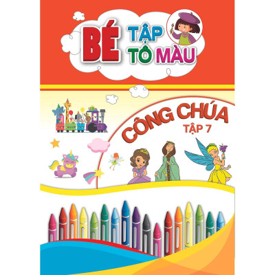 Sách - Bé Tập Tô Màu Công Chúa - Combo 2 Tập - Khang Việt Book