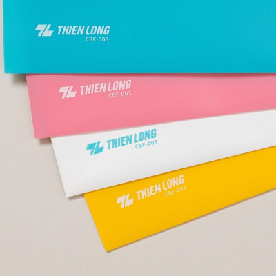 Bìa Nút Màu Pastel F4 - Thiên Long CBF-003 - Vàng Pastel (Sức Chứa 125 Tờ A4)