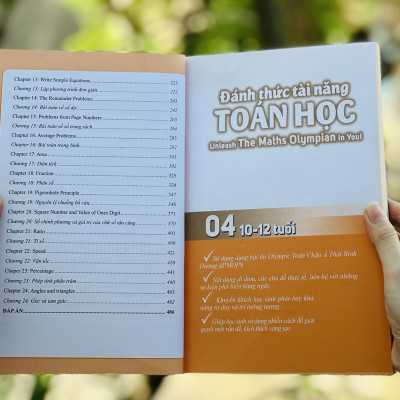 Sách Đánh Thức Tài Năng Toán Học 1, 2, 3, 4 ( Combo 4 Cuốn ) - Tổng hợp kiến thức toán học lớp 1 đến lớp 5, Hiệu sách Genbooks, bìa mềm