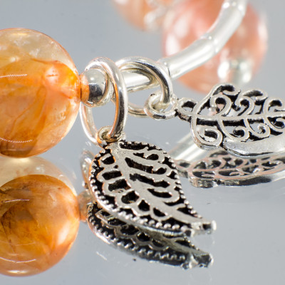 Vòng phong thủy Thạch anh tóc đỏ thiên nhiên BlackMount #VT010