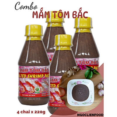 Mắm Tôm Bắc 220g Ngọc Liên 4 Chai
