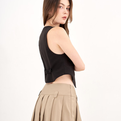 DOTTIE - Áo gi lê dáng lửng - Đen - T0748