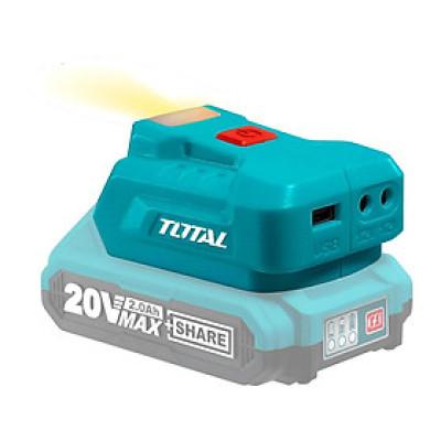 ĐẾ CHUYỂN PIN 20V SANG SẠC ĐIỆN THOẠI TUCLI2022 TOTAL - HÀNG CHÍNH HÃNG