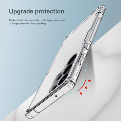 Ốp lưng trong suốt chống sốc cho SamSung S23 Ultra chính hãng Nillkin Nature TPU Pro Case - Hàng chính hãng