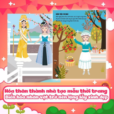 Sách - Sáng Tạo Thời Trang: Thời Trang Dự Tiệc (Hơn 100 Stickers) - Megabook