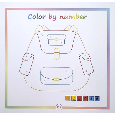 Sách - Color By Number - Tô Màu Theo Số - Tập 3 - Chính Thông Book