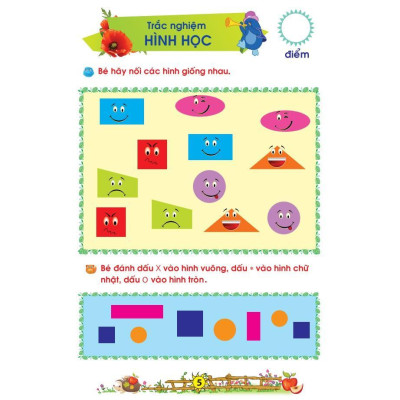 Sách - Bé Chuẩn Bị Vào Lớp 1 - Vở Bé Làm Toán Trắc Nghiệm - Dành Cho Bé Từ 5-6 Tuổi - Minh Thắng