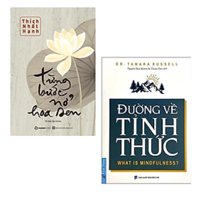 Combo 2 cuốn sách Tôn Giáo - Tâm Linh : Đường Về Tỉnh Thức + Từng Bước Nở Hoa Sen