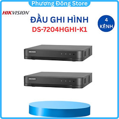 Đầu ghi Camera TVI HIKVISION DS-7204HGHI-K1 4 kênh 1080P - Hàng chính hãng