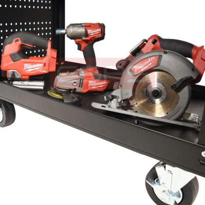 Tủ dụng cụ CSPS 91cm - 03 hộc kéo màu đen mờ kèm vách lưới