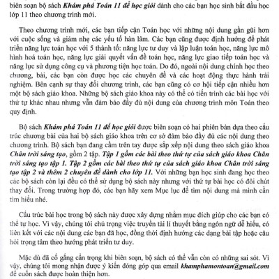 Khám Phá Toán 11 Để Học Giỏi - Tập 2 (Dùng Kèm SGK Chân Trời Sáng Tạo) _HA