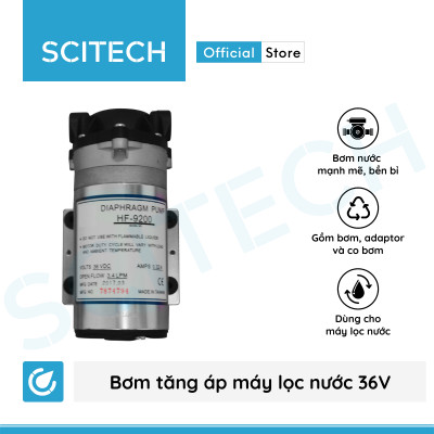 Bơm tăng áp máy lọc nước 36V (Tặng kèm co bơm) - Hàng chính hãng