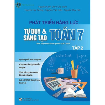 Combo 2 cuốn Sách Phát triển năng lực tư duy và sáng tạo Toán 7 Tập 1+ Tập 2 (Biên soạn theo chương trình GDPT 2018)